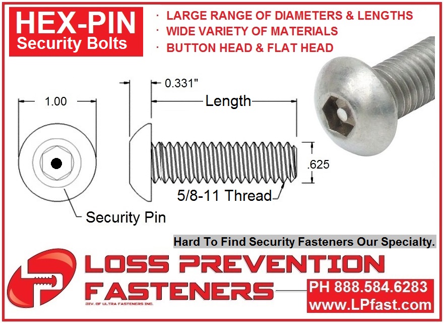 Hex Pin 58 diameter