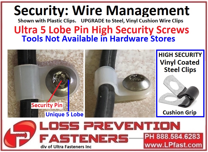 cord and wire and cable security options
