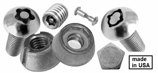 Loss Prevention Fasteners Made in USA